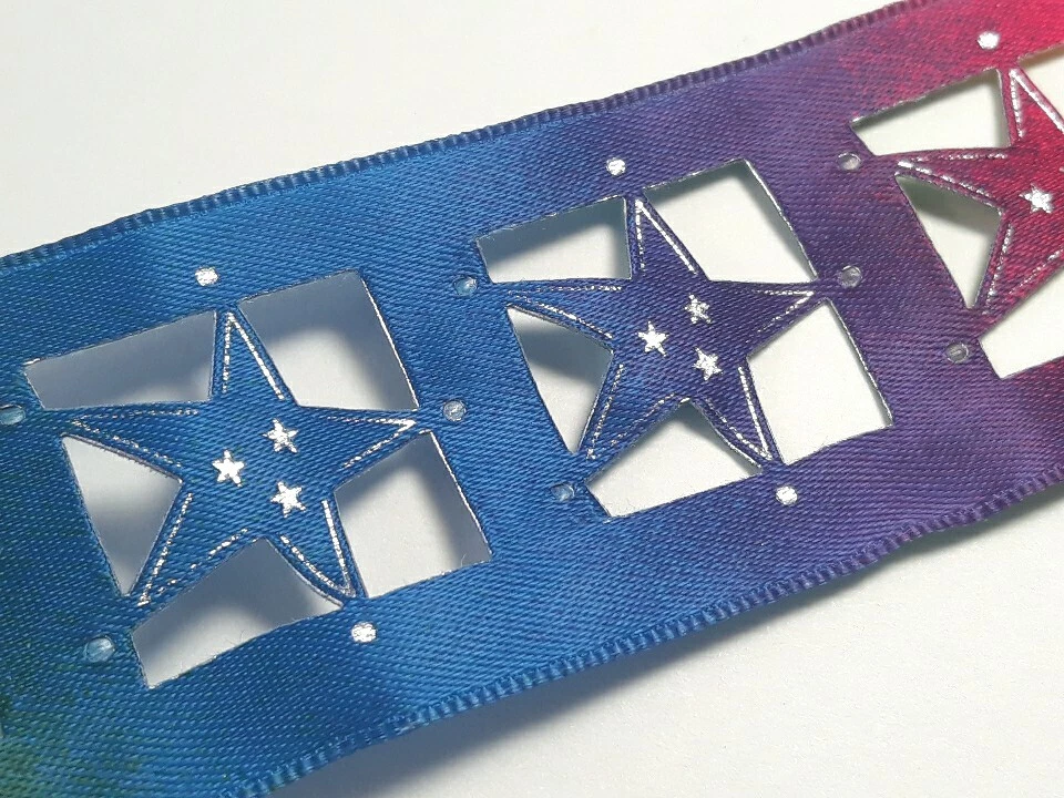 Cinta colorida Kirkland estrella recortada borde de alambre niños deportes orgullo 5 yardas Foto 2 de 4