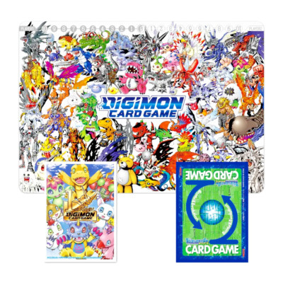Digimon PB-05 Tamer Set 3 Sleeve Playmat  NEU OVP Omnimon Wargreymon Agumon