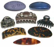 French Hair Accessory Claw Jaw Long Clip Women Metal Barrette New Made in France