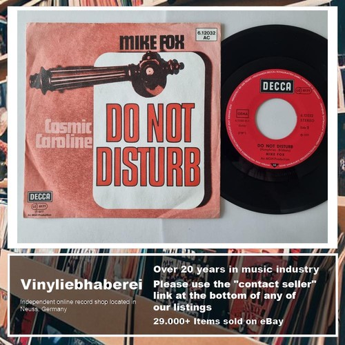 Mike Fox - Do not disturb 7'' Vinyl Germany - Picture 4 of 5
