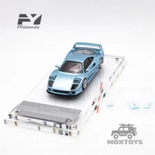 Findclassically 1:64 F40 Indonesian custom Ice Blue Diecast Model Car