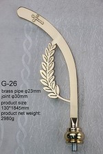 BRASS CROZIER Polish Bishop Staff Crosier Quality Craftsmanship, 72" High G-26