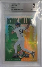 1998 Donruss Crusade Green BERNIE WILLIAMS #31 BGS 9 MINT /250
