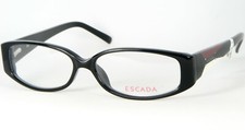 ESCADA VES 022S COL. 700 SHINY BLACK EYEGLASSES GLASSES FRAME 52-14-140mm Italy