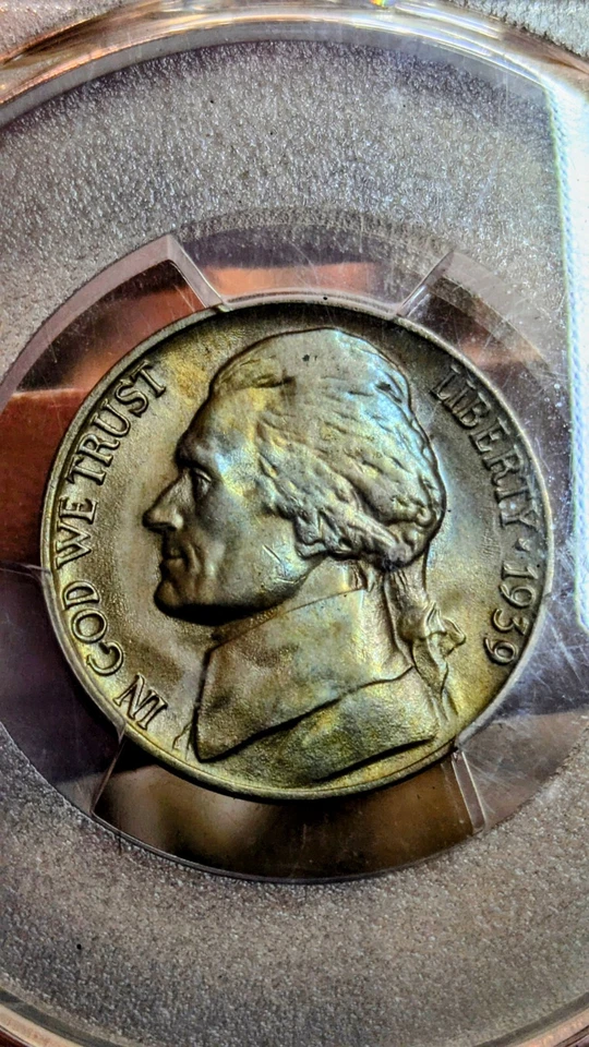 1939-D 5C Reverse of 38 Jefferson Nickel  PCGS MS65FS "GEM" - Image 4 of 4