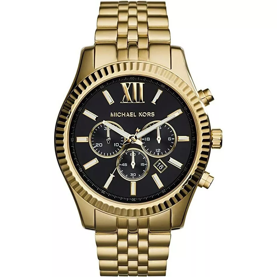 Micheal kors mens gold watch online