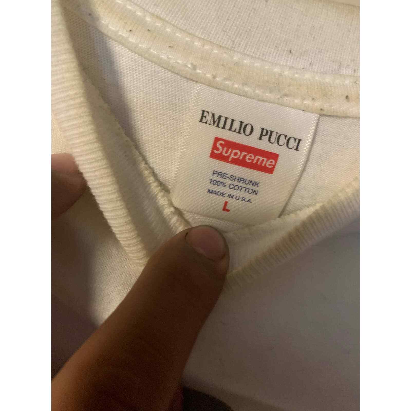 Supreme X Emilio Pucci Box Logo Tee Large | eBay