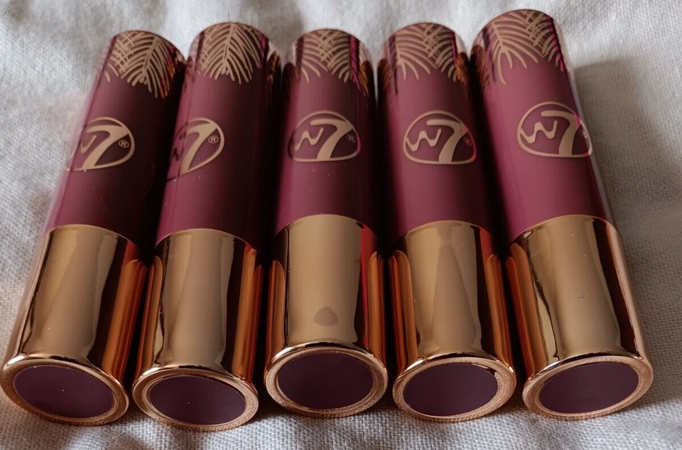 W7 Romantic Mauve Lip Gloss Lot Perfect Pout Gold Luxury .13 oz/4 g Cruelty Free - Image 2 of 3