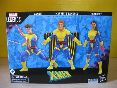 2023 Hasbro Marvel Legends 6'' X-Men 60th Anniversary Gambit Banshee Psylocke