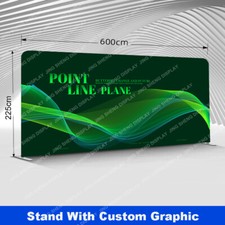 20ft Portable Tension Fabric Trade Show Displays Booth Pop Up Stand Sign Banner