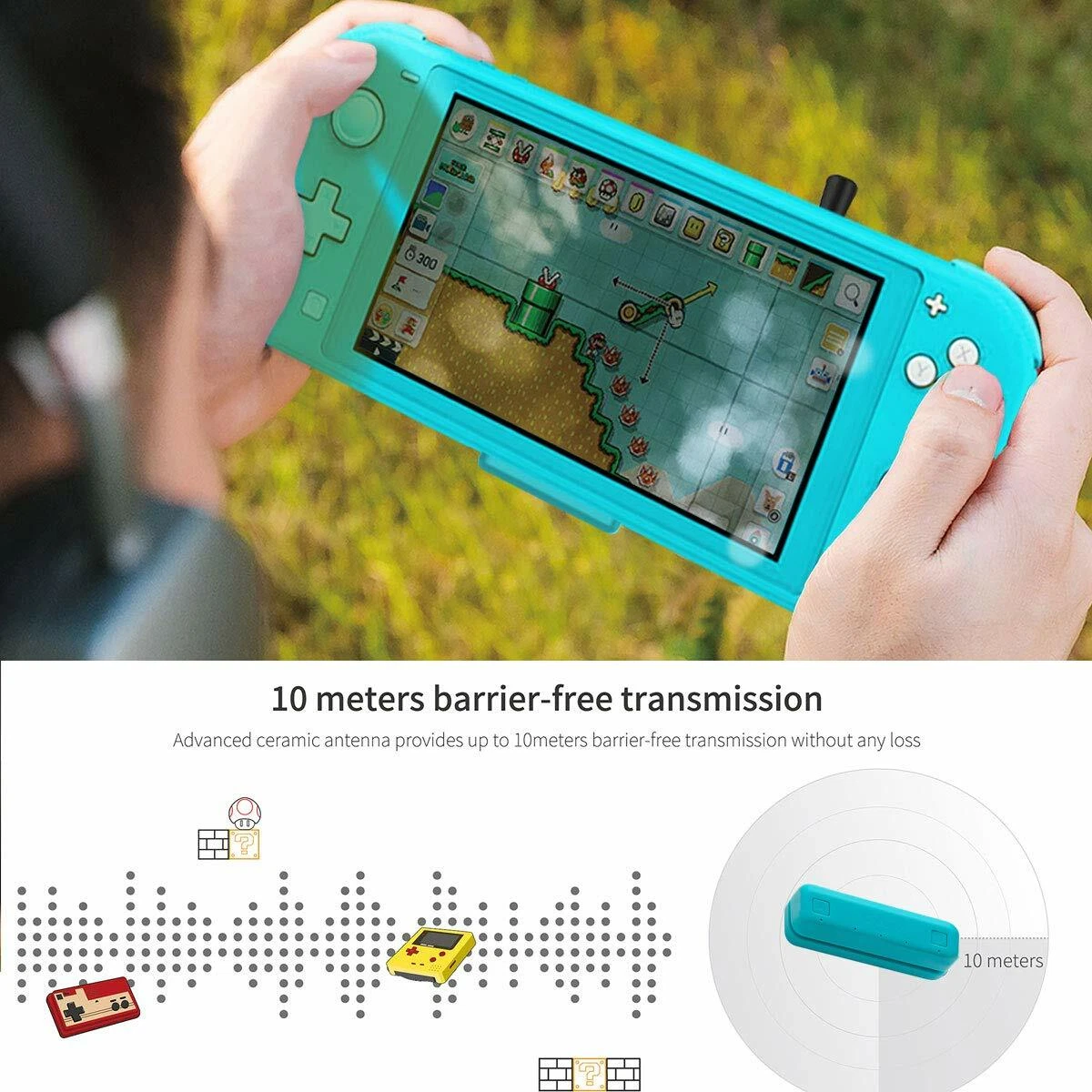 GuliKit Route Air Pro Bluetooth Adapter For Nintendo Switch Lite