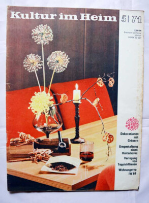DDR Zeitschrift KULTUR IM HEIM von 5/1971 , Sitzmöbel, DDR Möbel
