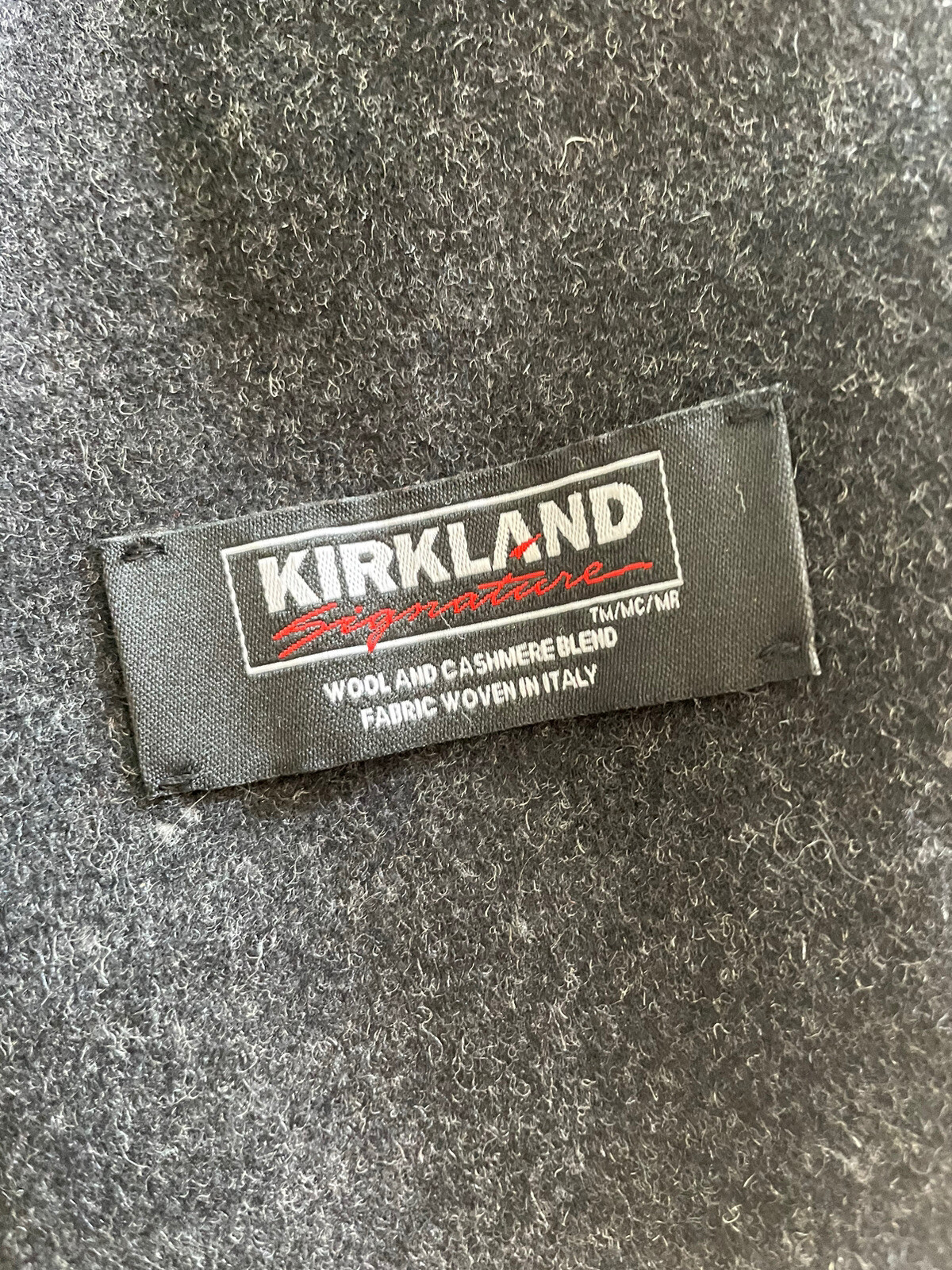 Kirkland Signature Costco Mens Wool Cashmere Blend Overcoat Dress Coat