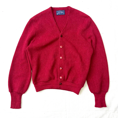 60s USA製 ヴィンテージArnold Palmerカシミア カーディガン VTG 60s Arnold Palmer Robert Bruce Cardigan Sweater Small Dark Red