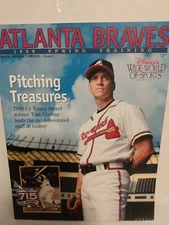 1999 Atlanta Braves Commemorative Spring Training Program Tom Glavine Cover