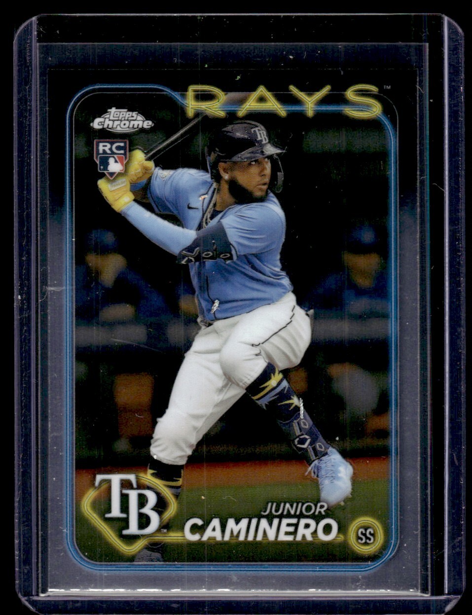 2024 Topps Chrome Junior Caminero RC Tampa Bay Rays #213