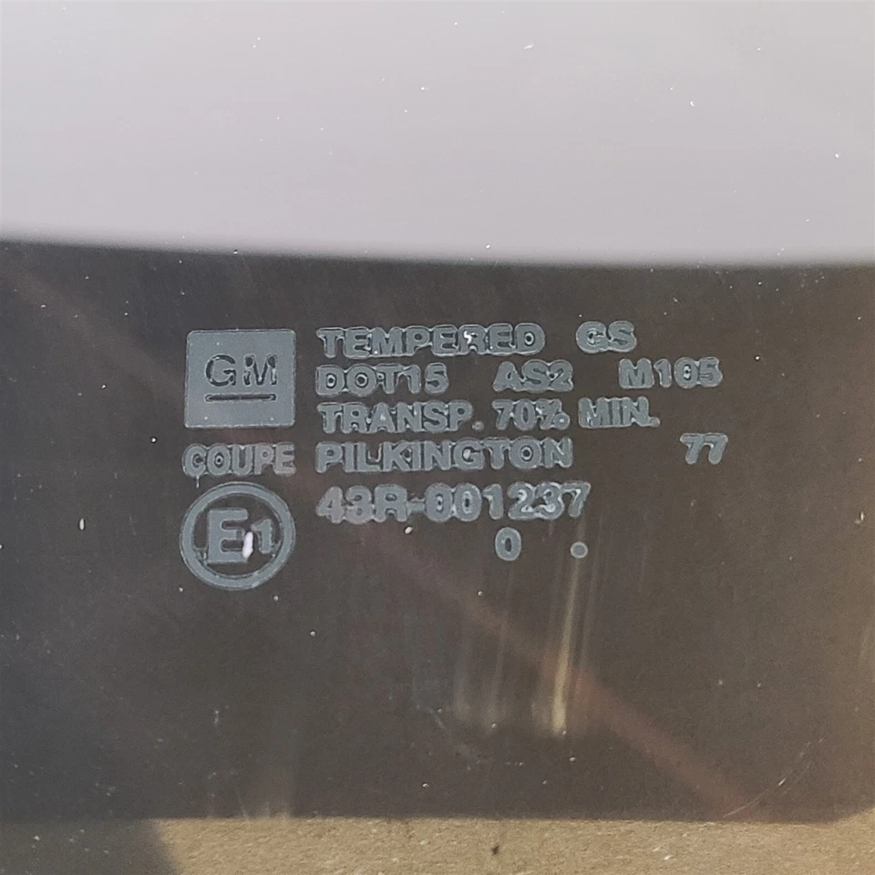 10-15 Camaro SS cupé LH puerta conductor ventana vidrio Aa7255 Foto 4 de 4