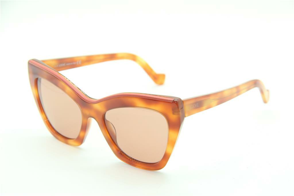 NEW LOEWE LW 40014U 54Y LIGHT BROWN AUTHENTIC FRAMES SUNGLASSES