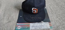 Tony Gwynn and Ken Caminiti autorgraphed San Diego Padres ballcap JSA Certifed