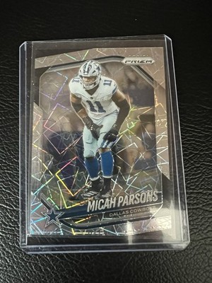 2025 Panini Prizm Micah Parsons Lazer Silver Prizm - Dallas Cowboys  #98