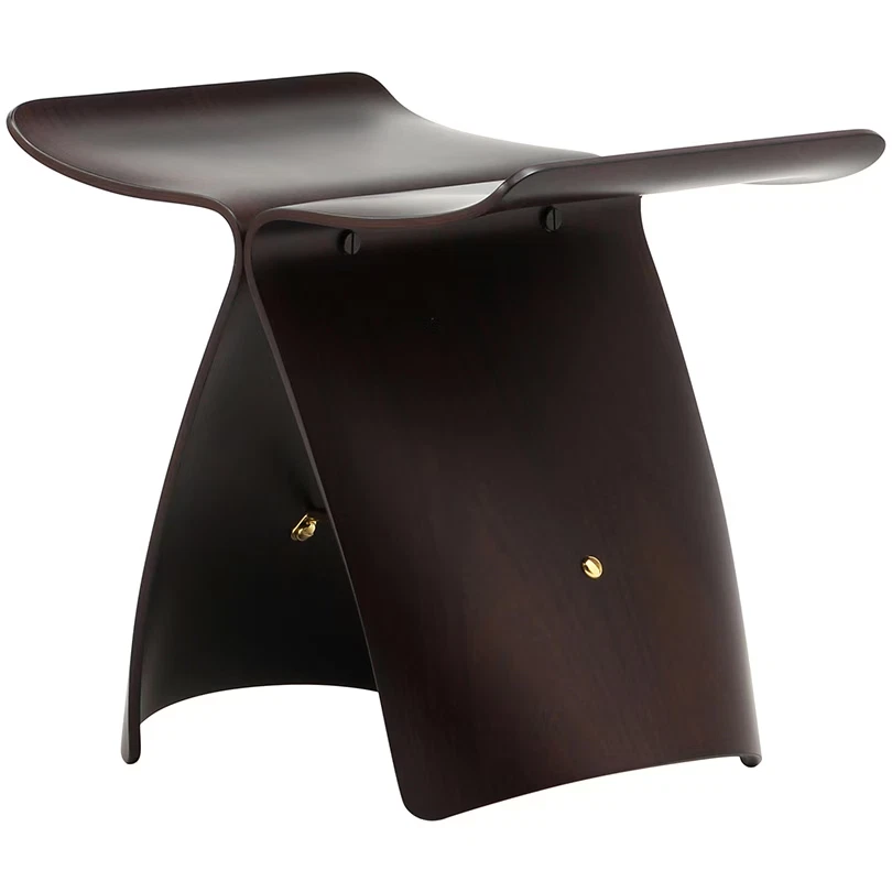 Tendo S-0521 RW-ST Chair Butterfly Stool Rosewood Sori Yanagi design Brown - Image 3 of 4