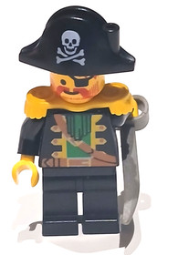 LEGO Minifigure Pirate Ship Captain Red Beard W/Sword Vintage