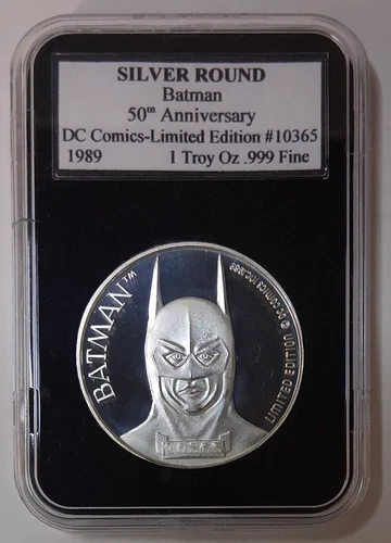1 oz Silver Round/Medal 1989 Batman - 50th Anniversary – Chicagoland Processing