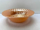 Vintage Anchor Hocking Fire King Peach Luster Ware Swirl Serving Bowl 8.5”