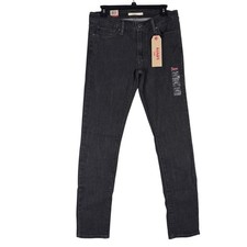 Levis 711 Skinny Jeans Womens 31x30 Dark Gray Mid Rise Stretch Denim 18881-0118