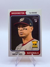 Joey Meneses 2023 Topps Heritage #182 Washington Nationals Rookie Card MLB. rookie card picture