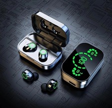 YD03 Portable True Wireless Earbuds 360  Stereo Green New Package Damaged