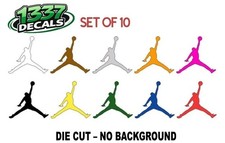 10 Air Michael Jordan Jumpman Logo Vinyl Decal Mj Die Cut Sticker