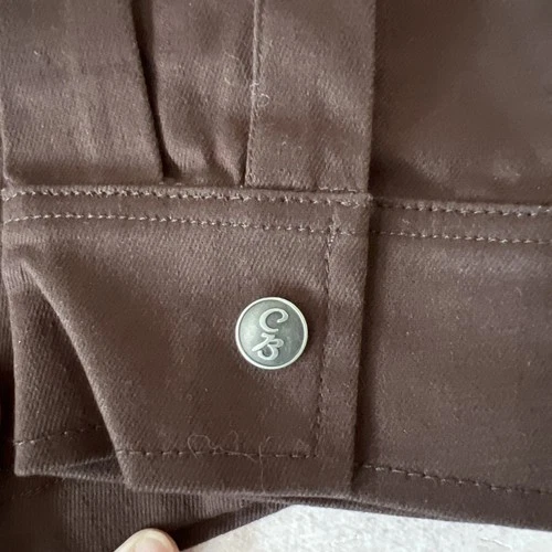 C’est Bon Men’s Medium Work Jacket. Full Zip With Zipper Pockets. Brown.  image 2