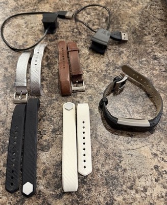 Fitbit Alta HR Fitness Heart Rate Sleep Tracker + 5 Wristbands + 2 Chargers