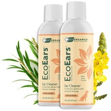 EcoEars Dog Ear Cleaner Natural Formula 8 oz 2-pack