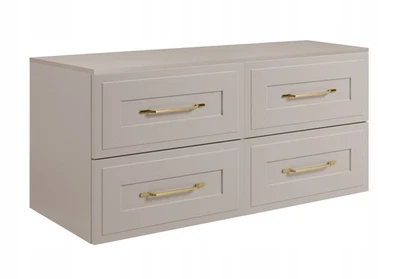 Meuble sous-lavabo suspendu CLASSIC 120 cm beige - Photo 1/4