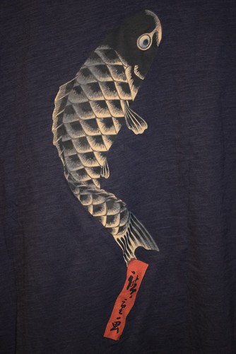 Hokusai Uniqlo Store From Japan NEW t shirt Fish MFA Boston XL L/XL Museum Arts - Picture 7 of 7