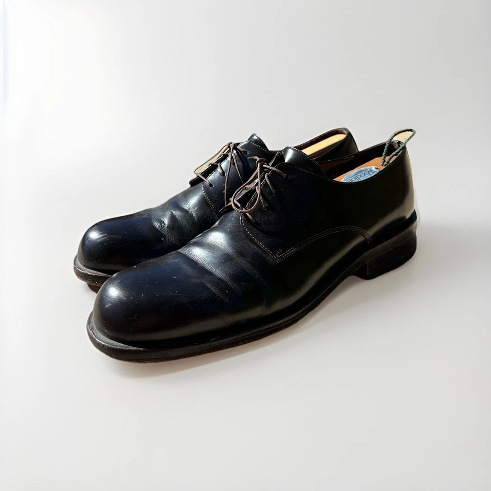 Zapatos de vestir de cuero marrón oscuro vintage Emporio Armani para hombre talla EU 45/US 12 Foto 3 de 4