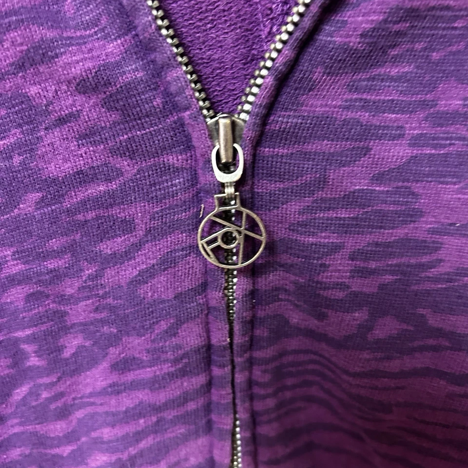 Fox Racing Hoodie Womens XL Y2K 2000s Black Zip Up Sweatshirt Grunge - Image 3 of 4