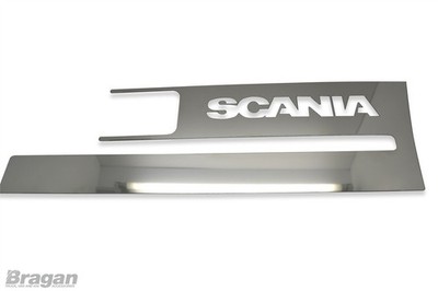 Side Step Indicator Panel Chrome Cover For Scania 4 R P G 6 Series Truck Steel A