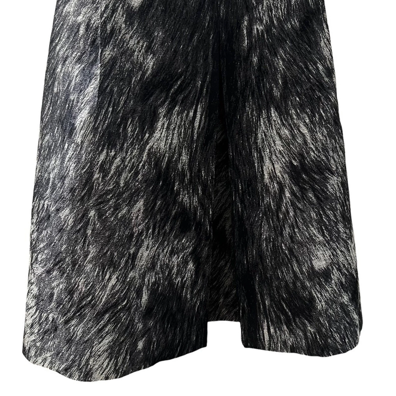 Abito Collezione Michael Kors US 8 Nero e Argento Whimsigoth Party Ottimo