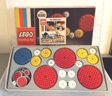 Vintage LEGO Set 001 Gears w/ Original Box and Pamphlet looks complete - 0276