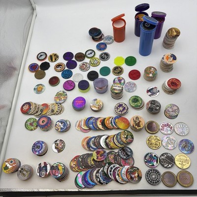 Pogs Pog Lot 1993 Lightly Used Mix Lot Of 1000 With 40 Slammers. All Kinds