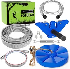 EN Backyard Zip Line Kit, Zip Line for Kids and Adults