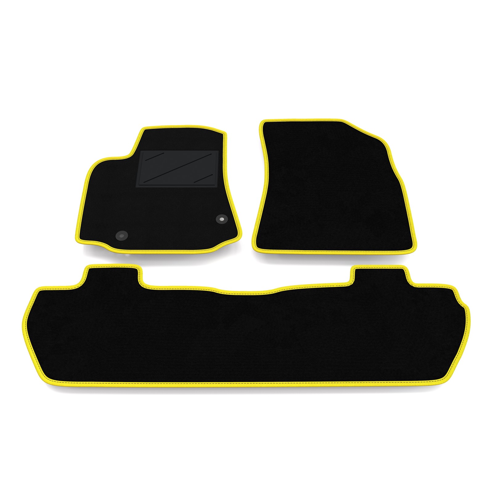Tapis de sol pour Peugeot Partner Tepee 2008-2014 en moquette noire sur mesure