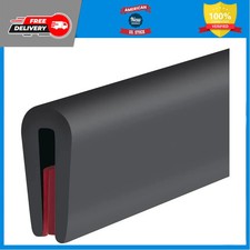 Rubber Edge Trim Seal 1/16 Inch 1.0mm Thick 10Ft Length Black Flexible Gasket