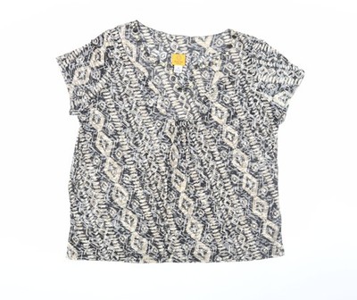 Ruby Rd. Damenbluse Mehrfarbig Geometrisch