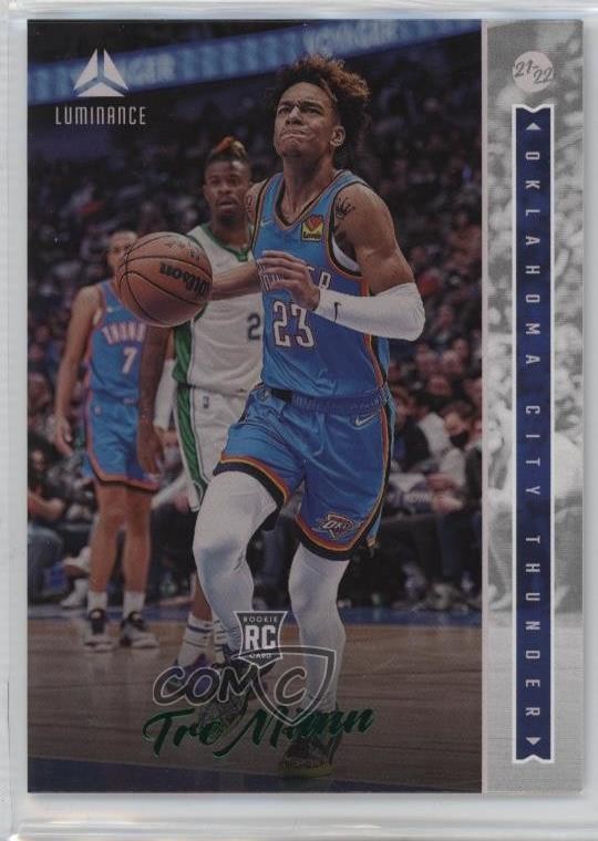 2021-22 Panini Chronicles Luminance Green Tre Mann #258 Rookie RC 11n5