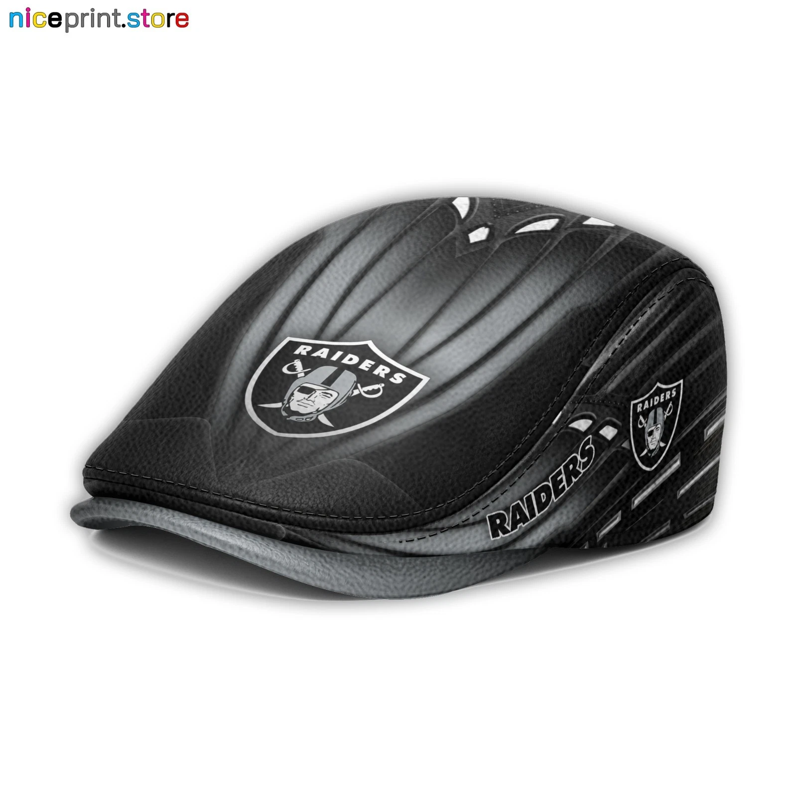Leather Cap Las Vegas Team Raiders Jeff Cap football Driver Cap Golf Cap football Flat Cap