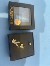 2003 Playboy Navel Piercing Sterling 925 W/diamonds 50th Anniversary Flower